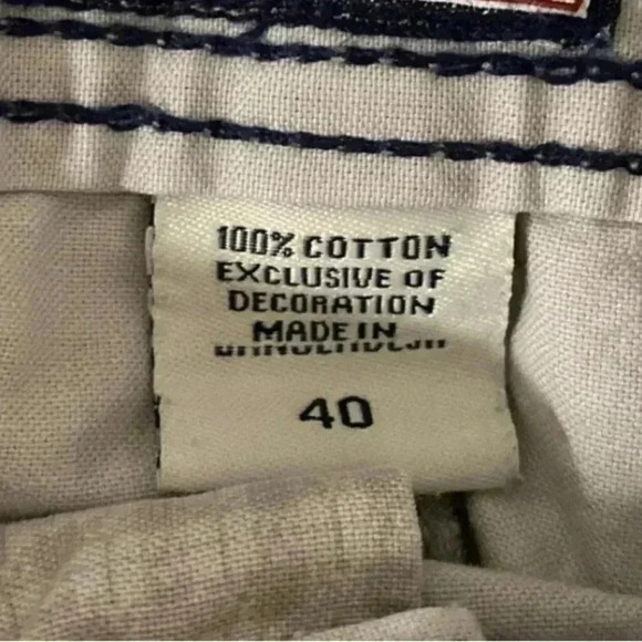 Mens  IZOD cotton tan shorts - Picture 8 of 9